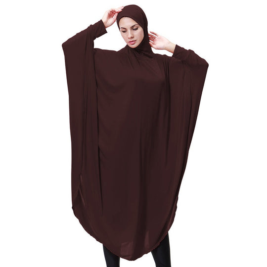 Heidi-Mode | Mikrofaser Lange Bön Jilbab mit Ärmeln für Arabische Frauen