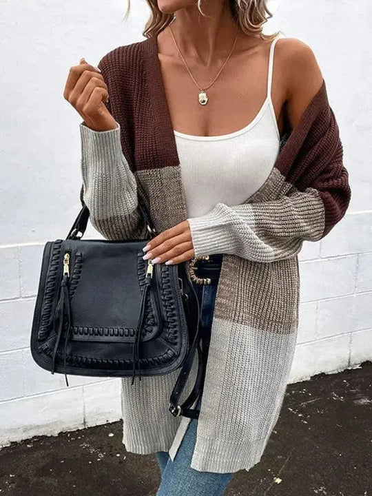 Heidi-Mode | Klassischer Damen Strickjacke Pullover im Weichen Strickdesign