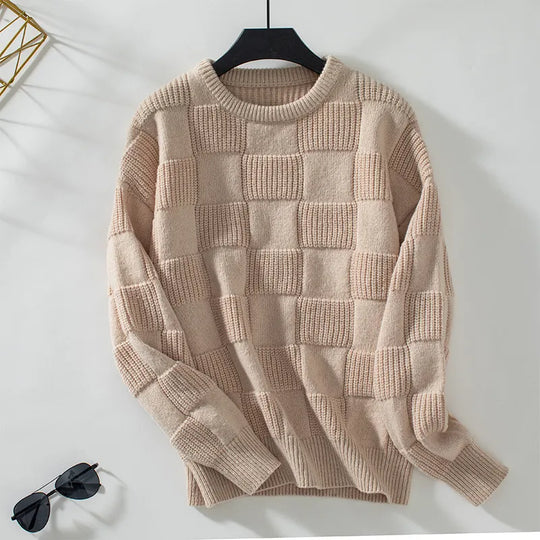 Heidi-Mode | Luxe Gebreide Trui Met Ronde Hals Voor Vrouwen