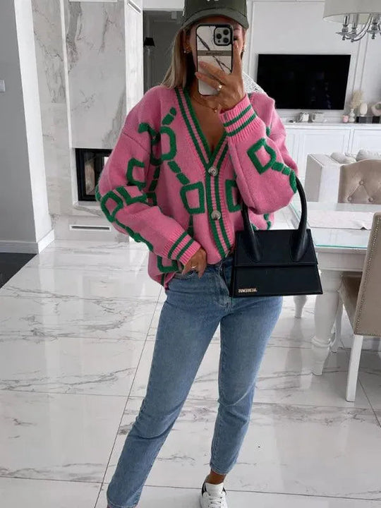 Heidi-Mode | Drop Shoulder Strickjacke