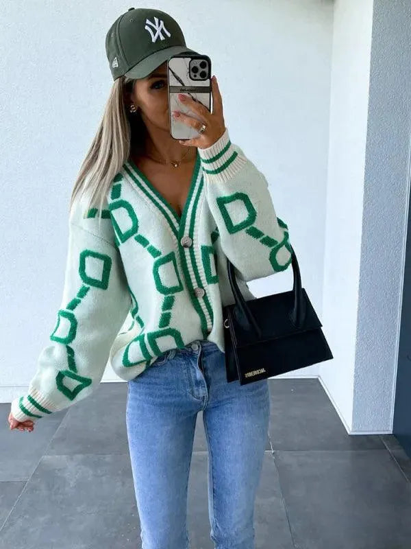 Heidi-Mode | Drop Shoulder Strickjacke