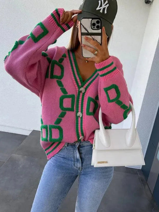 Heidi-Mode | Drop Shoulder Strickjacke