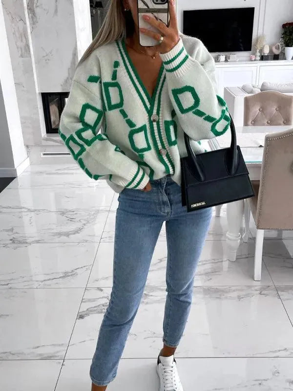 Heidi-Mode | Drop Shoulder Strickjacke