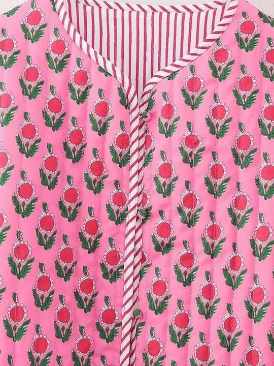 Heidi-Mode | Baumwollblumen-Steppjacke