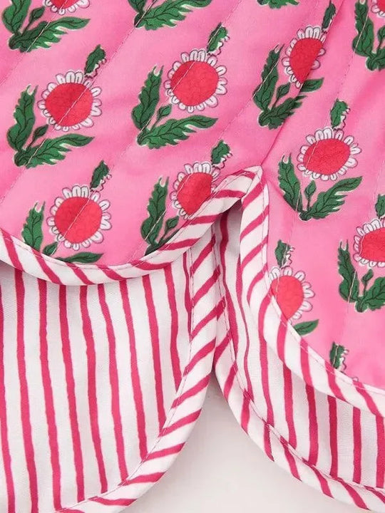 Heidi-Mode | Baumwollblumen-Steppjacke