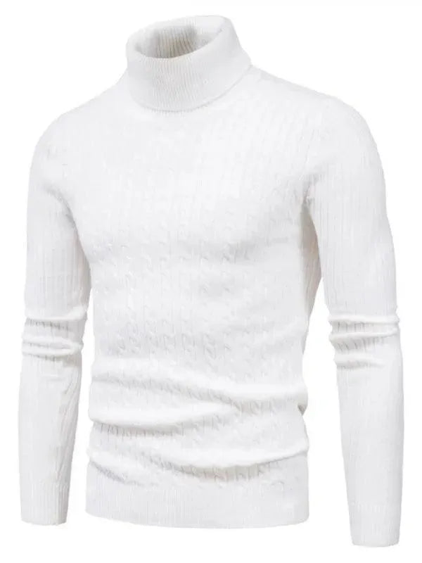 Heidi-Mode | Border Slim Fit Rollkragenpullover Herren