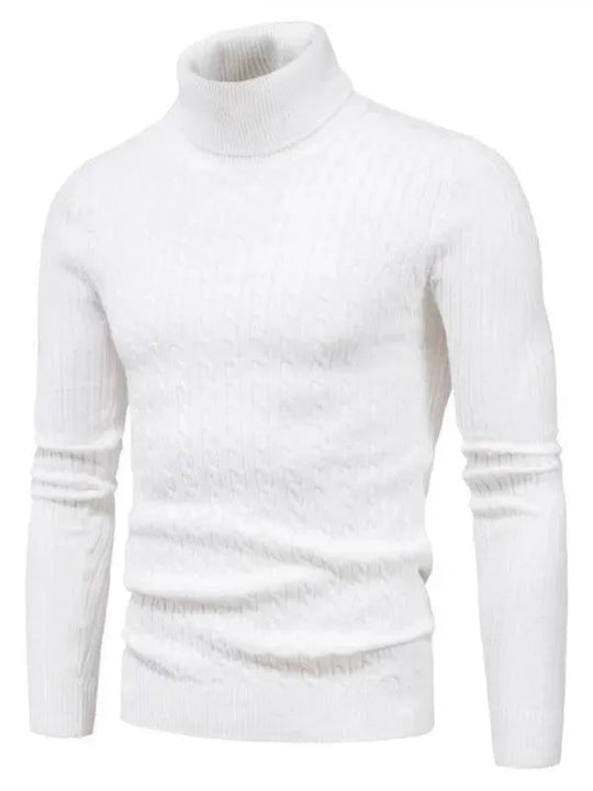 Heidi-Mode | Border Slim Fit Rollkragenpullover Herren