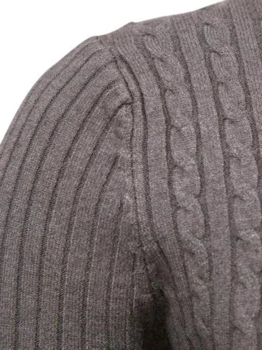 Heidi-Mode | Border Slim Fit Rollkragenpullover Herren