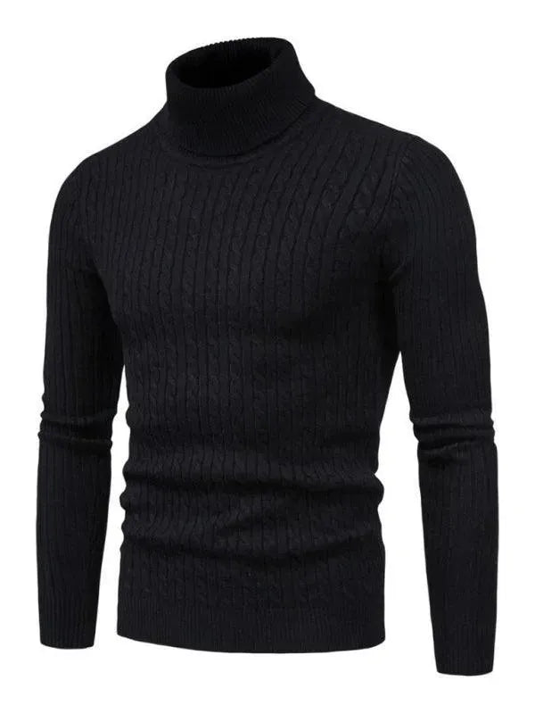 Heidi-Mode | Border Slim Fit Rollkragenpullover Herren
