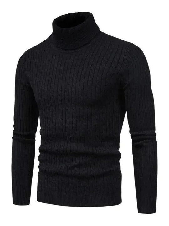 Heidi-Mode | Border Slim Fit Rollkragenpullover Herren