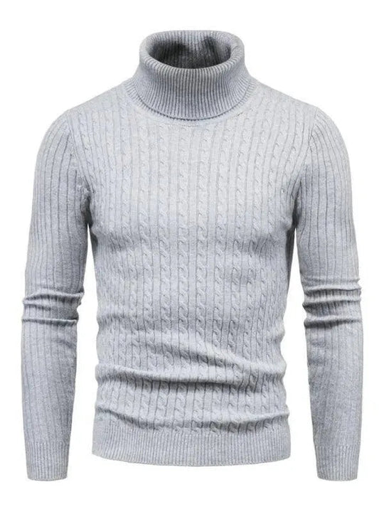 Heidi-Mode | Border Slim Fit Rollkragenpullover Herren