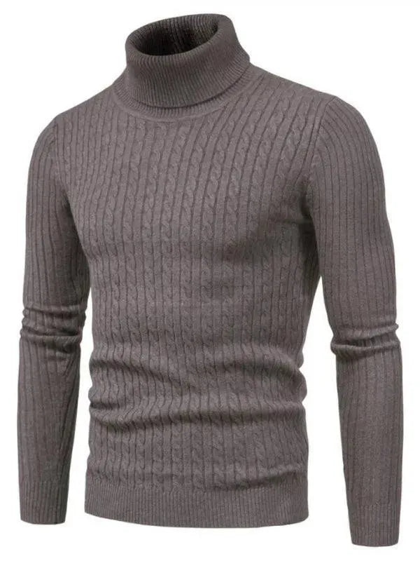 Heidi-Mode | Border Slim Fit Rollkragenpullover Herren