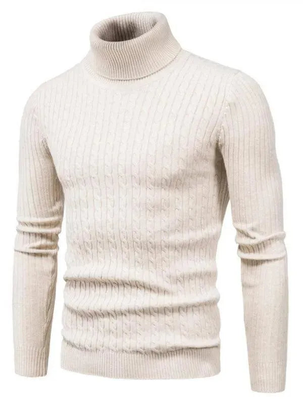 Heidi-Mode | Border Slim Fit Rollkragenpullover Herren