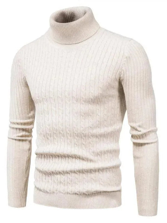 Heidi-Mode | Border Slim Fit Rollkragenpullover Herren