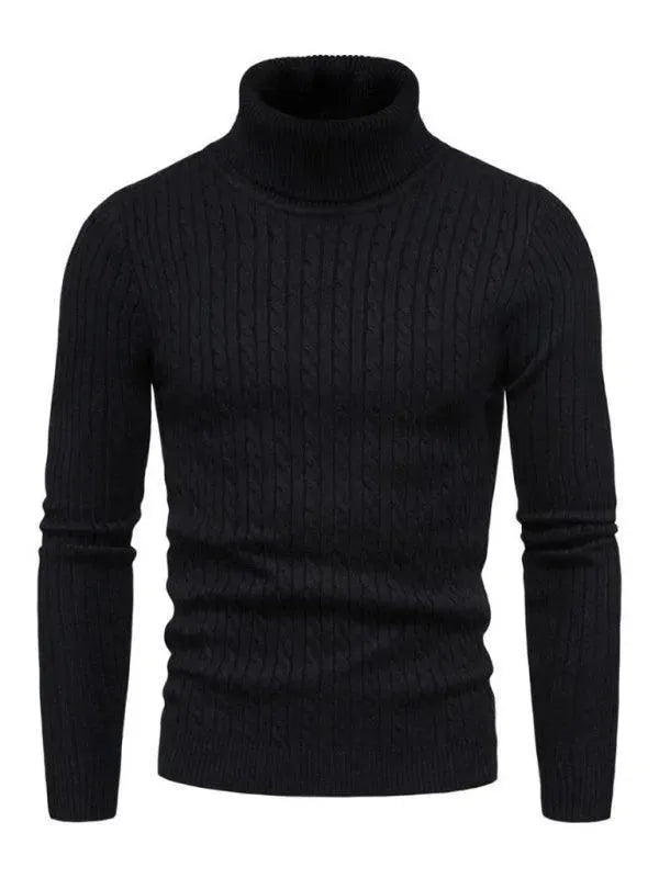 Heidi-Mode | Border Slim Fit Rollkragenpullover Herren