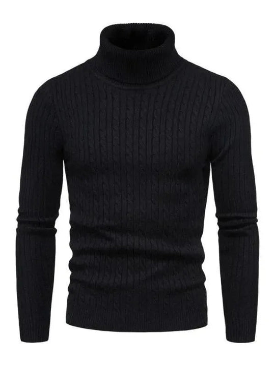 Heidi-Mode | Border Slim Fit Rollkragenpullover Herren