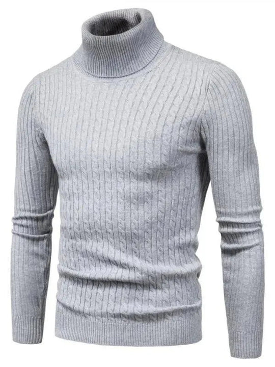 Heidi-Mode | Border Slim Fit Rollkragenpullover Herren