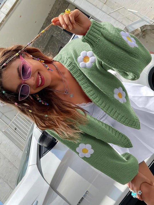 Heidi-Mode | Bestickte Weste mit Blumen