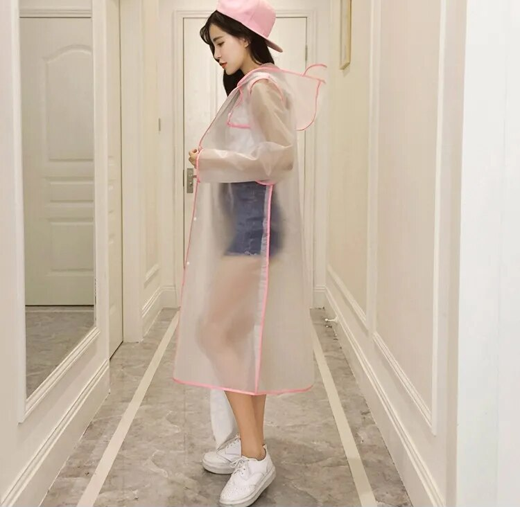 Heidi-Mode | Transparenter Regenmantel für Damen