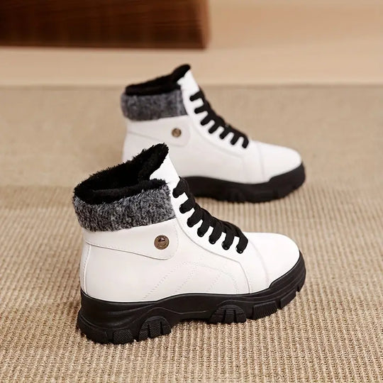 Heidi-Mode | Damen Wasserdichte Schnür-Winterstiefel