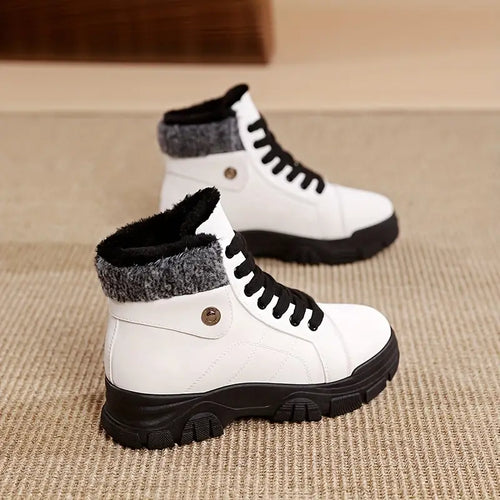 Heidi-Mode | Damen Wasserdichte Schnür-Winterstiefel