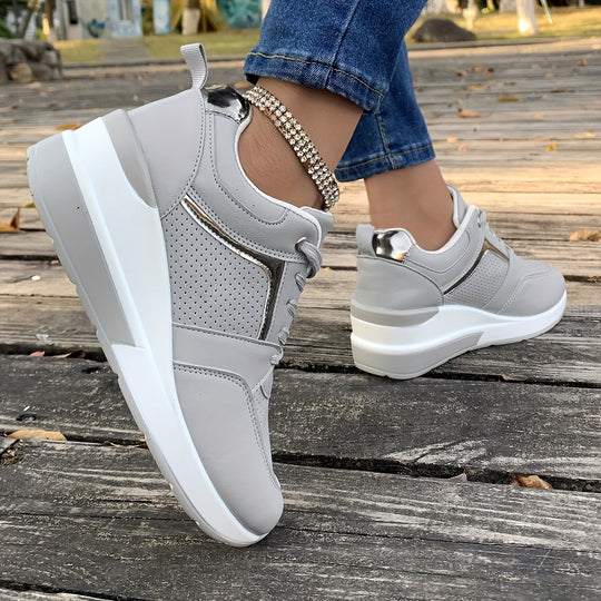 Heidi-Mode | Einfarbige Sneaker Für Damen Ideal Für Den Alltag