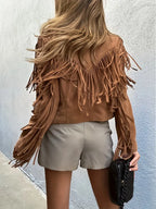 Heidi-Mode | Damen Fransen Wild jacke