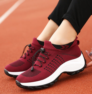 Heidi-Mode | Hoch Elastische, Atmungsaktive Sportschuhe für Damen mit Fließendem Stoff