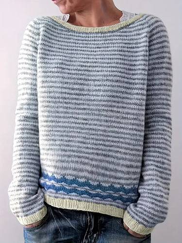 Gestreifter Pullover für Frauen