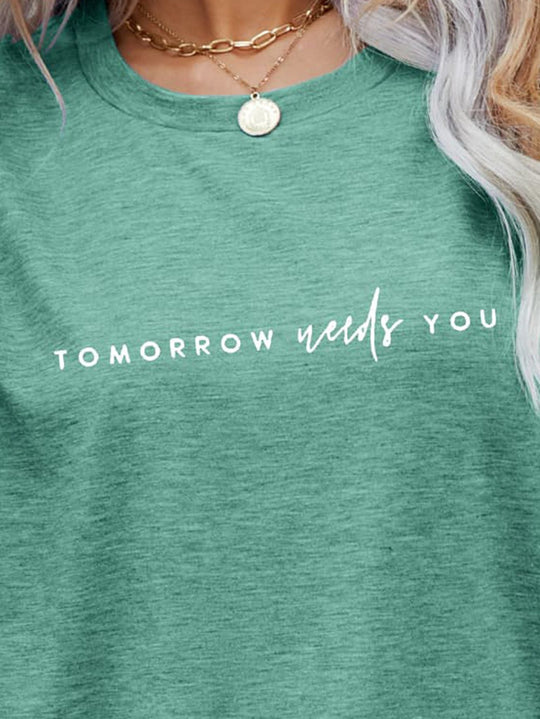Heidi-Mode | Tomorrow Needs You Grafik T-Shirt