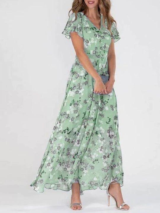 Heidi-Mode | Modischer Damenkleid mit Taill Betonte