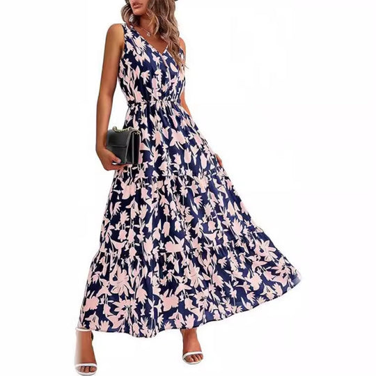 Heidi Mode | Kleid mit V-Ausschnitt und elastischer Taille