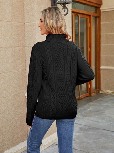 Heidi-Mode | Kabelstrick Stehkragenpullover