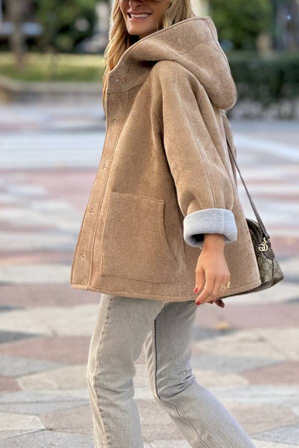 Heidi-Mode | Neopren Braun Gummi Jacke