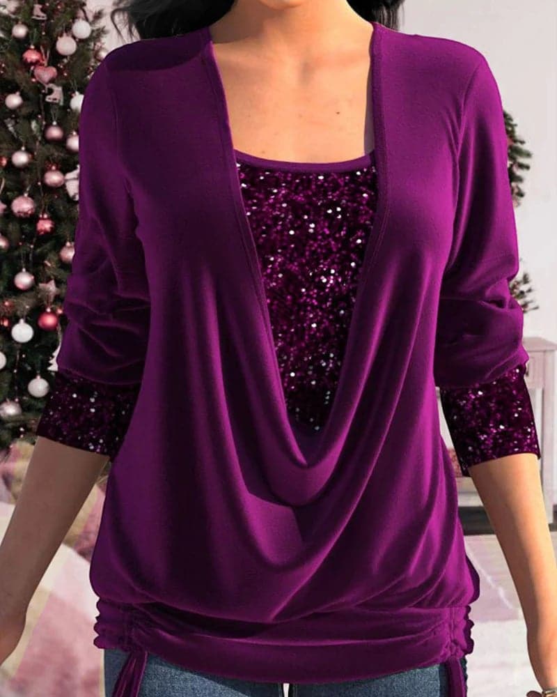 Heidi-Mode | Wunderschönes Shirt Mit Pailletten