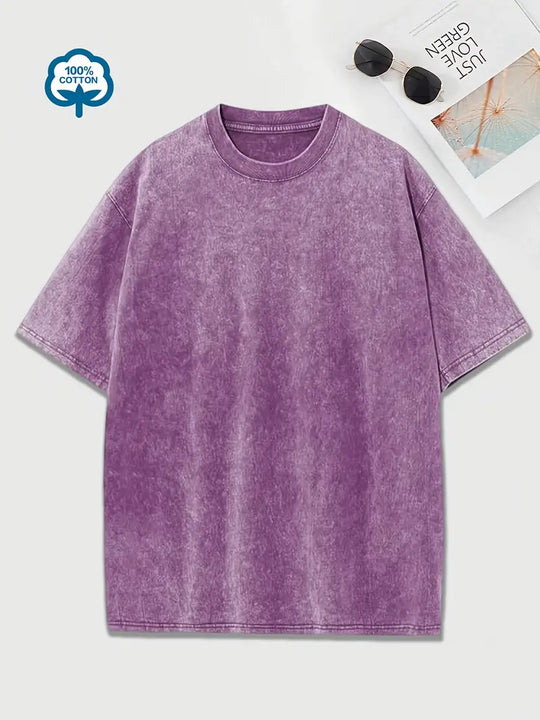 Heidi-Mode | Baumwoll-T-Shirt mit Rundhalsausschnitt