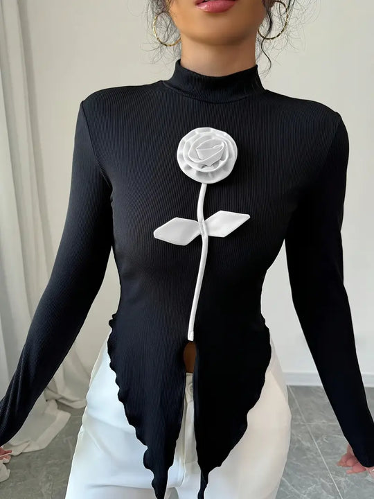 Heidi-Mode | Elegantes Schwarzes Top