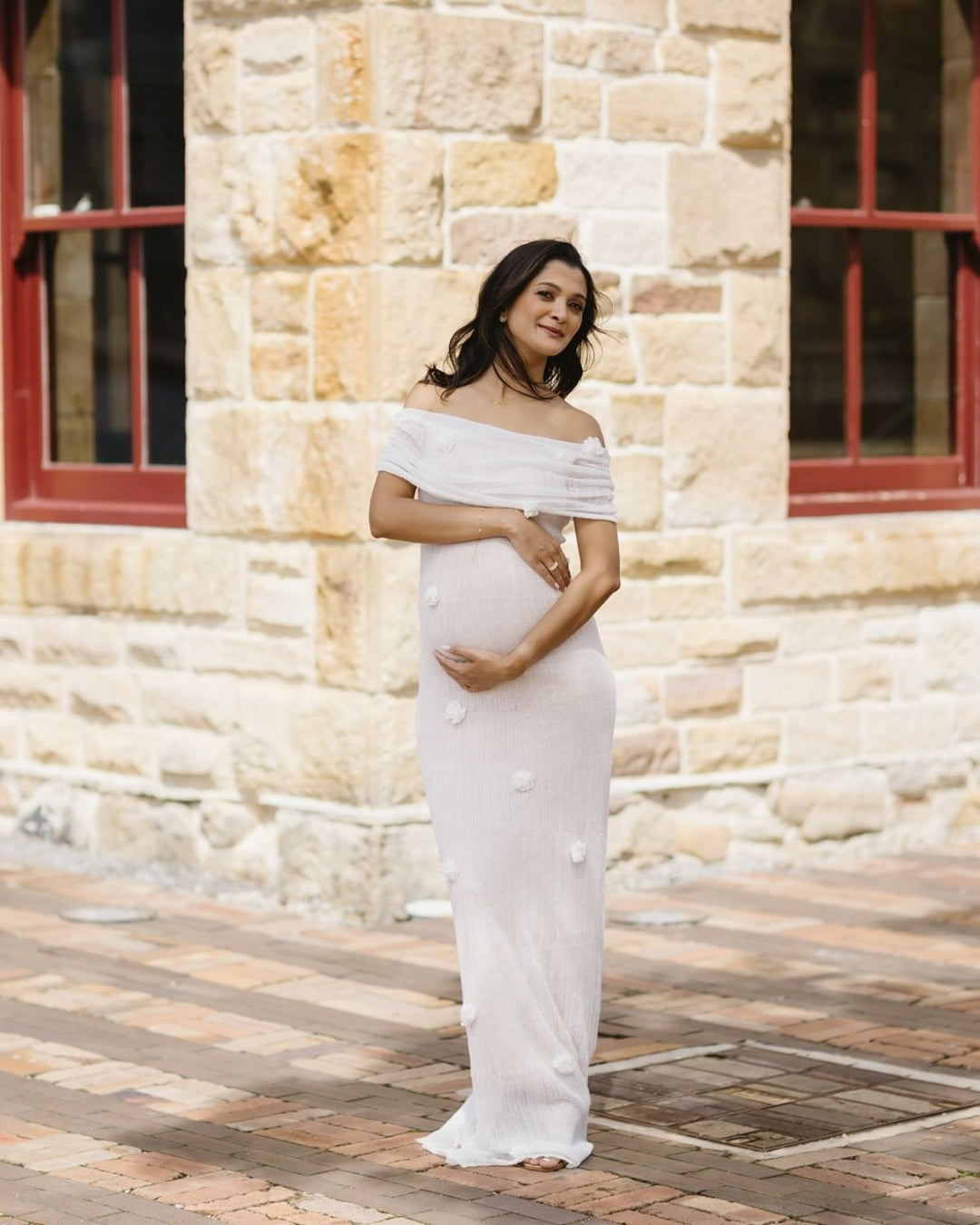 Heidi Mode | Kleid mit Blumenschulter