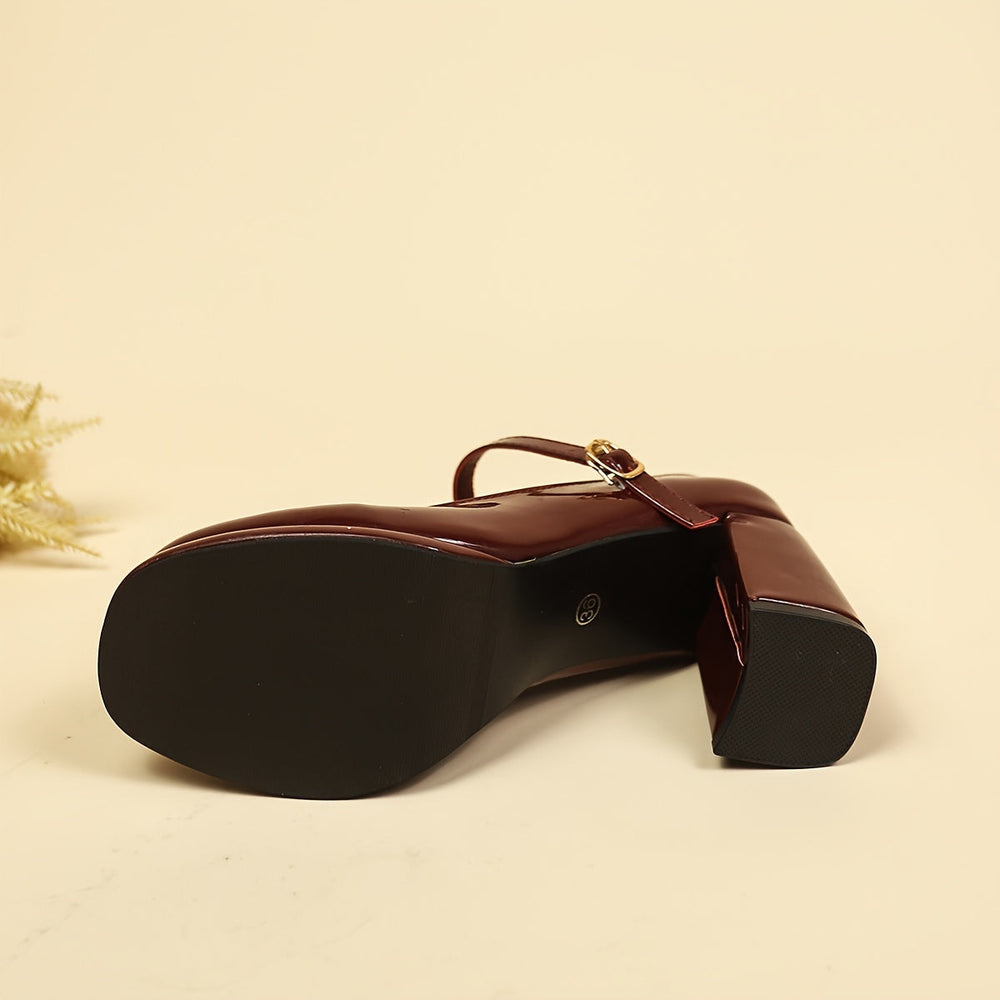 Heidi-Mode | Stilvolle Wasserdichte Mary Jane Pumps