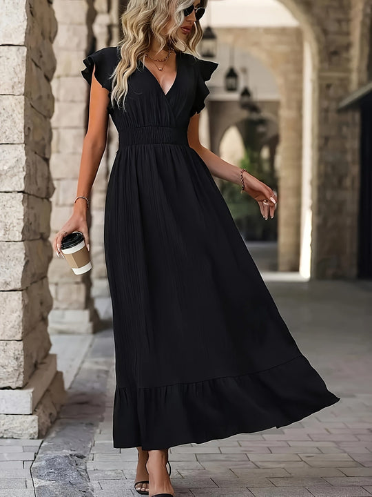 Mode Elegante Posh Ruffle Jurk