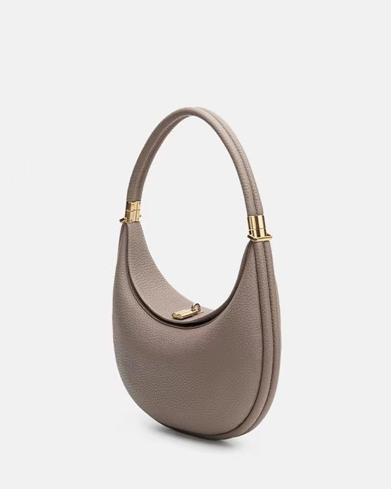 Heidi-Mode | Einfarbig Eleganter Halbmondförmiger Schultertasche