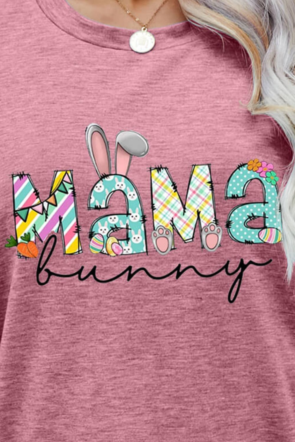 Heidi-Mode | Mama Bunny Ostern Grafik T-Shirt