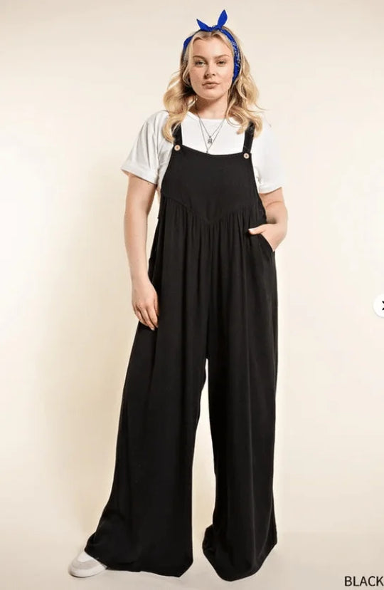 Leinen Blüte Jumpsuit