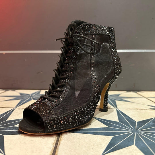 Heidi-Mode | Strass Lateinische Tanzschuhe Erwachsene Frauen Mittel Hoher Absatz