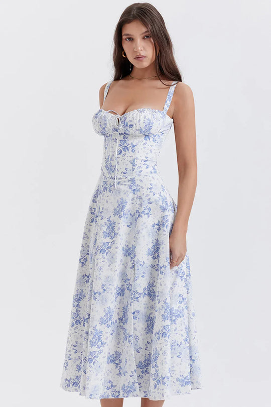 Heidi-Mode | Sonnenlicht Bustier Carmen Druck