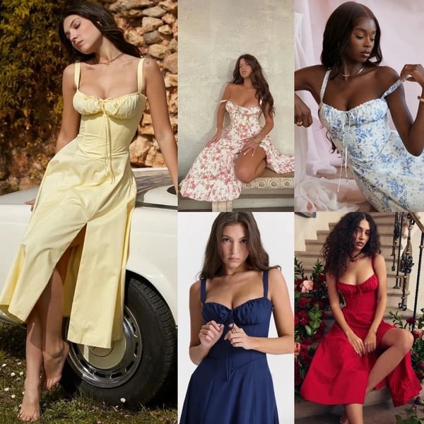 Modisches trägerloses Kleid für Damen – elegant und schmeichelhaft