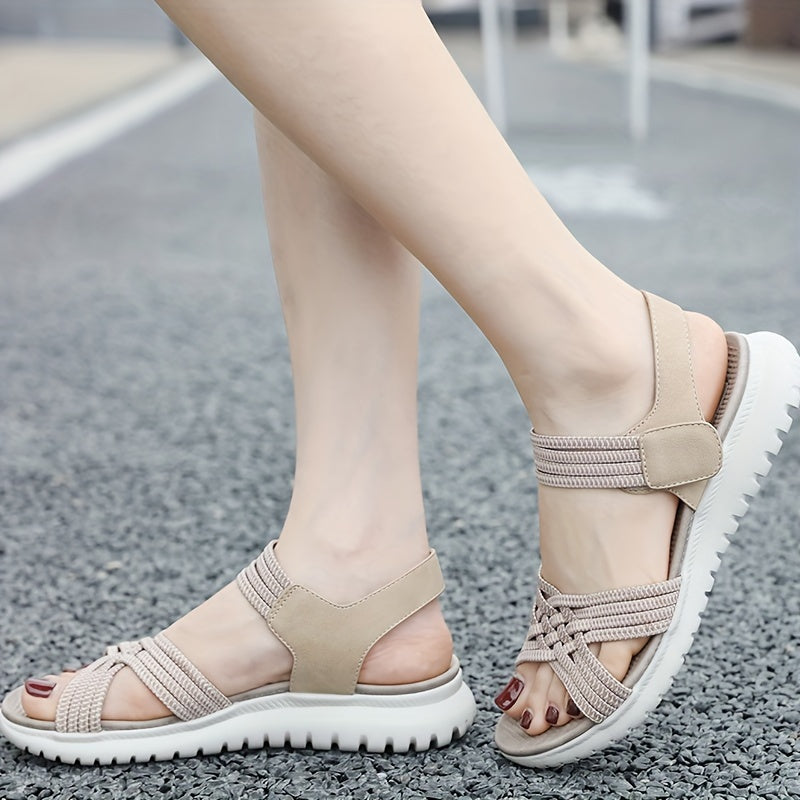 Heidi-Mode | Damen Sommer Sandalen: Leicht, Rutschfest, Modisch, Offen, Komfortabel