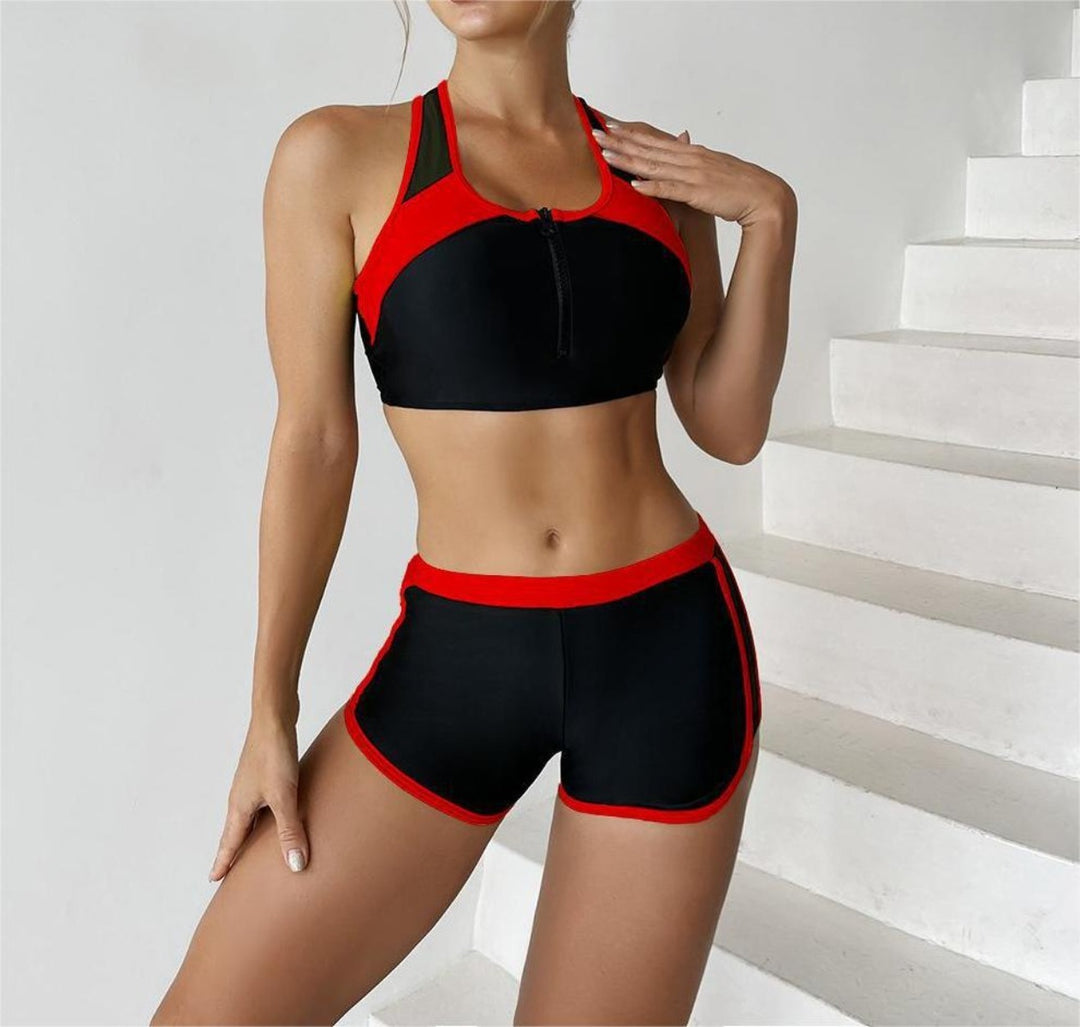 Heidi Mode | Split einfarbig Spleißen Bikini