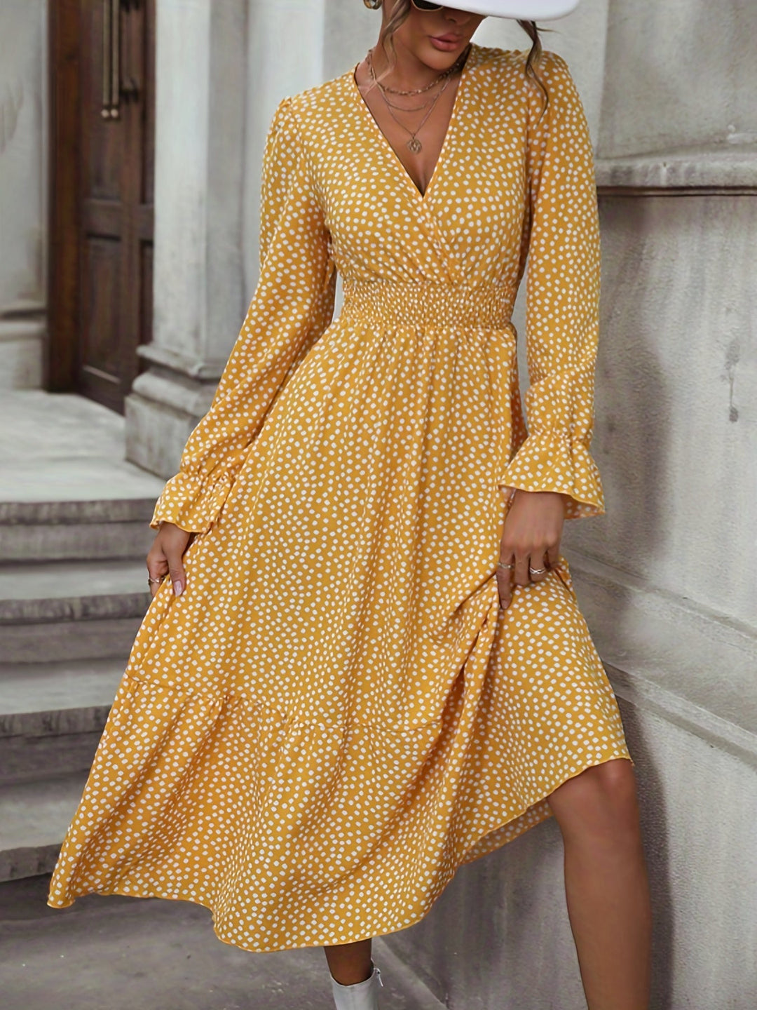 Kleid mit Pin-Dot-Print - Esmé