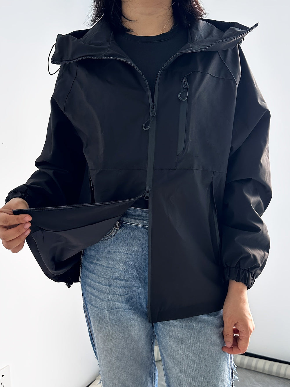 Heidi-Mode | Moderne Wasser und Winddichte Regenjacke für Damen